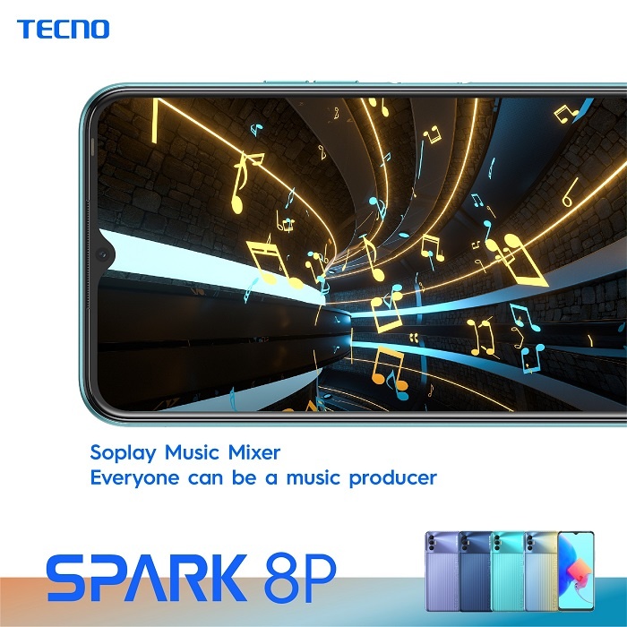 SoPlay music mixer on TECNO Spark 8 Series