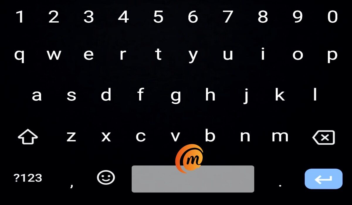 The QWERTY keyboard layout 