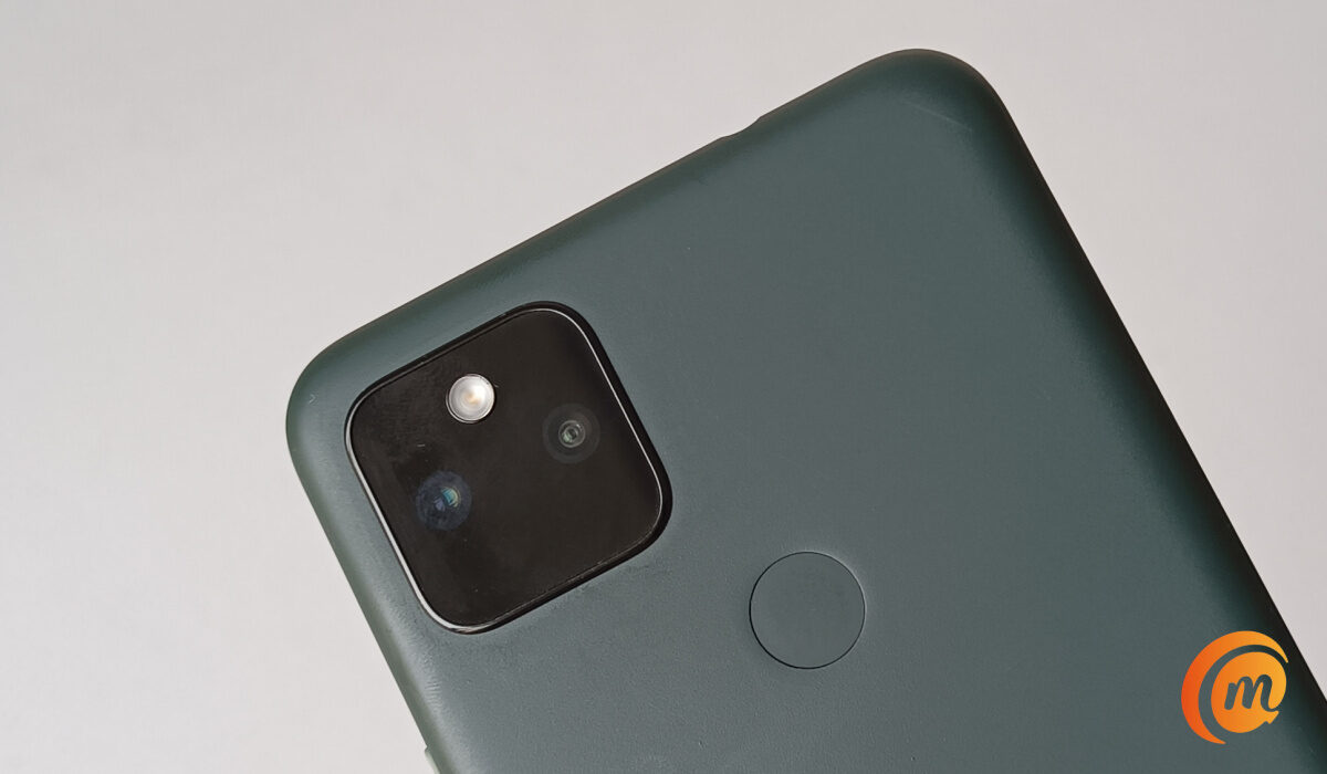 Google Pixel 5a 5G review: rear camera and fingerprint scanner 